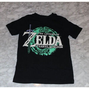 Nintendo The Legend of Zelda Tears of the Kingdom T-shirt Black/XS Kids